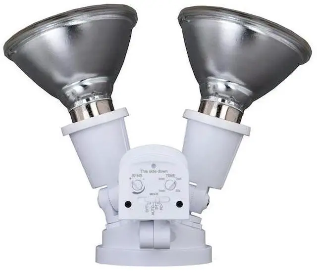 Alt view image 7 of 7 - VAXCEL T0692 White Motion Sensor Dusk to Dawn Outdoor Security Flood Light - 2