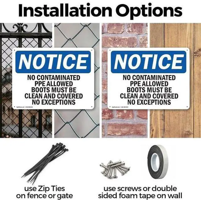 Alt view image 3 of 3 - SIGNMISSION OS-2PACK-NS-A-1218-L-14468 12 in Height, 18 in Width, Aluminum,