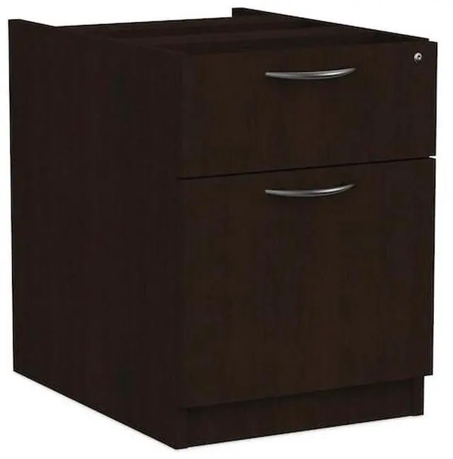 Alt view image 10 of 15 - Alera - VA552222ES - Alera Valencia Series 3/4 Box/File Pedestal, 15 5/8w x 20 1/2d x 19 1/4h, Espresso