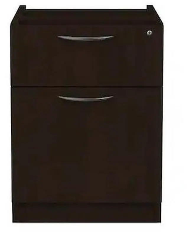 Alt view image 2 of 15 - Alera - VA552222ES - Alera Valencia Series 3/4 Box/File Pedestal, 15 5/8w x 20 1/2d x 19 1/4h, Espresso