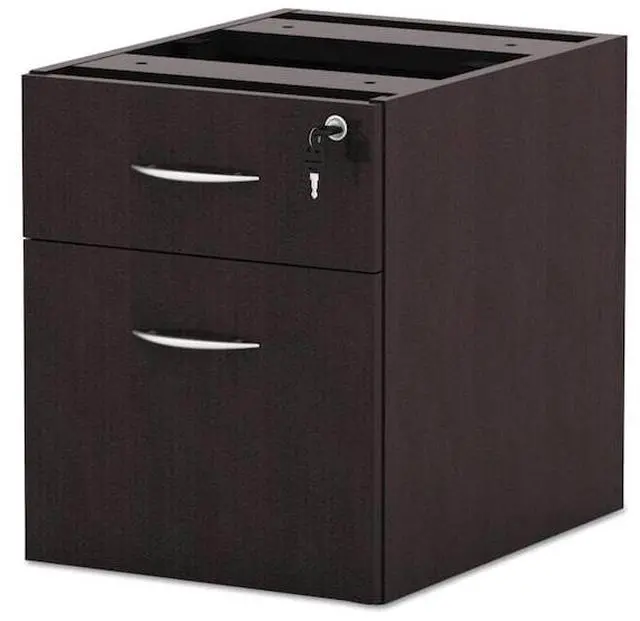 Alt view image 11 of 15 - Alera - VA552222ES - Alera Valencia Series 3/4 Box/File Pedestal, 15 5/8w x 20 1/2d x 19 1/4h, Espresso