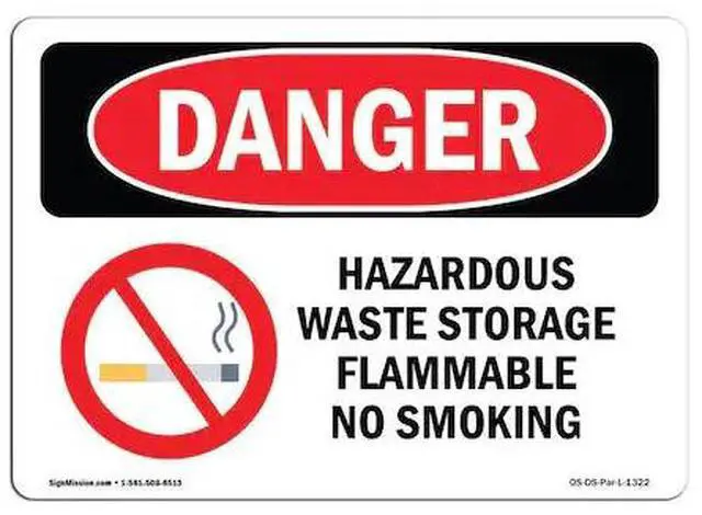Main image of SIGNMISSION OS-DS-D-1824-L-1322 OSHA Danger Sign, 18" Height, 24" Width,