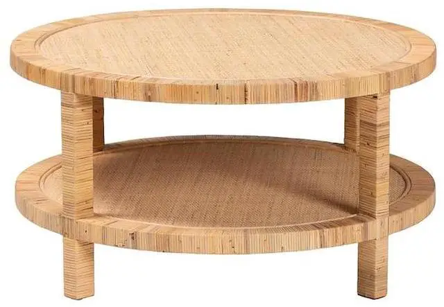 Alt view image 2 of 14 - BALI & PARI 245-13734-ZORO Kalimantan Bohemian Light Honey Rattan and Mahogany