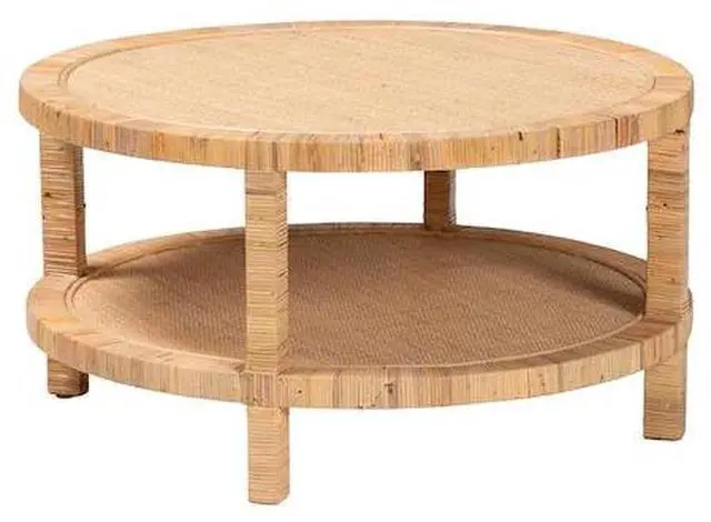 Main image of BALI & PARI 245-13734-ZORO Kalimantan Bohemian Light Honey Rattan and Mahogany