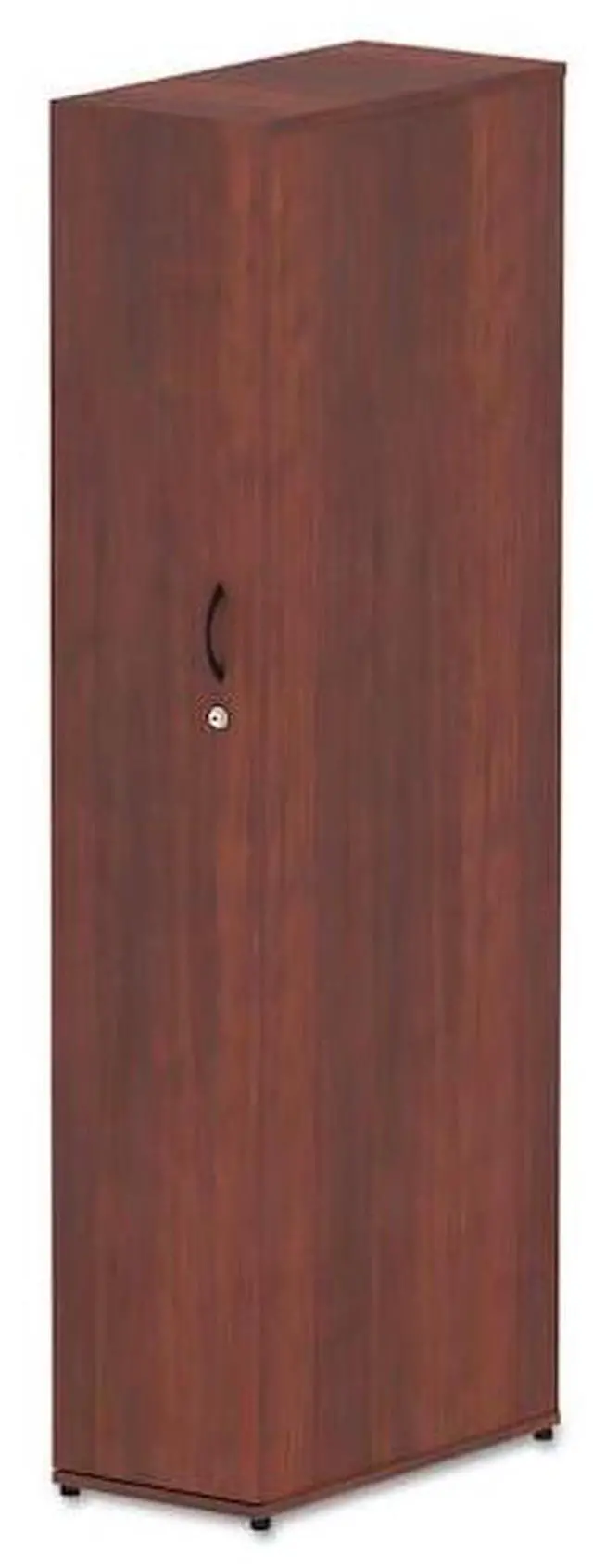 Alt view image 15 of 15 - Alera Valencia Series Wardrobe 11 7/8w x 23 5/8d x 65h Medium Cherry VA621224MC