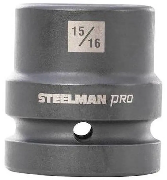 Main image of STEELMAN 60556 1'' Drive x 15/16'' 4-Point Square Budd Impact Socket