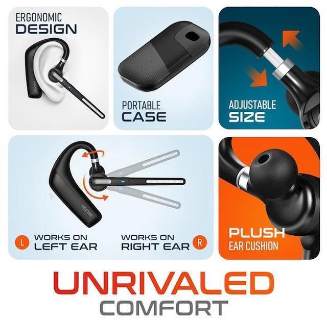 Alt view image 19 of 20 - Delton 90X Noise Canceling Wireless Computer Headset, Auto Pair with PC/Laptop, Earbud for Work 100H, Work from Home, Video Conferencing Headset Compatible with Zoom, Meet, MS Teams