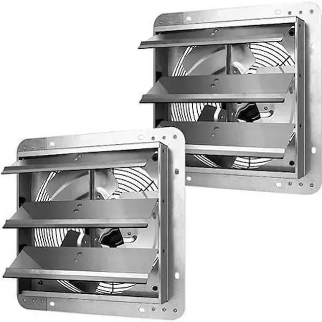 Main image of IPOWER HIFANXEXHAUST12X2 12 Inch Shutter Exhaust Fan Aluminum, 2 PACK, 2PK