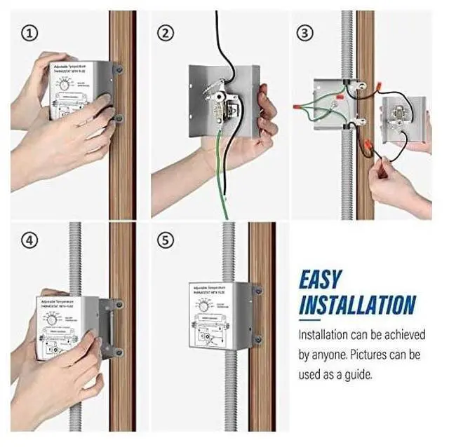 Alt view image 5 of 7 - IPOWER HIFANXEXHAUST18THEMOT 18 Inch Shutter Exhaust Fan with Thermostat