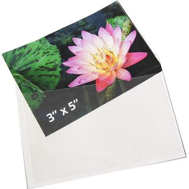 Main image of TARIFOLD 21150 Index Card Pocket, Self-Adhesive, Top Opening 3" x 5", PK100