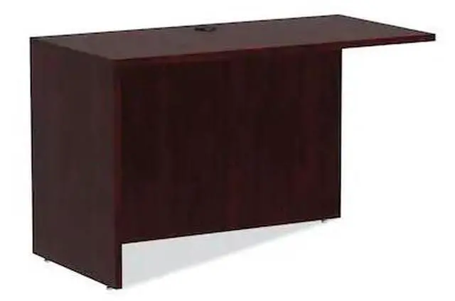 Alt view image 2 of 14 - Alera Valencia Series Reversible Return/Bridge Shell,47 1/4w x 23 5/8d, Mahogany