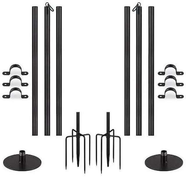 Main image of NEWHOUSE LIGHTING NHSLP-2P 9 ft. 8 in. Outdoor String Light Poles for Outside