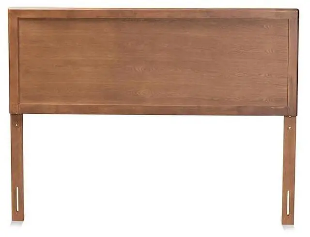 Alt view image 8 of 9 - Baxton Studio Alan Modern and Contemporary Transitional Ash Walnut Finished Wood King Size Headboard