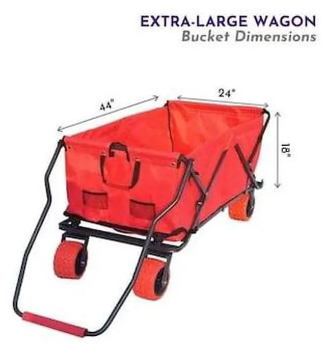 Alt view image 2 of 7 - IMPACT CANOPY 440060004 All Terrain 2 XL Wagon, Red