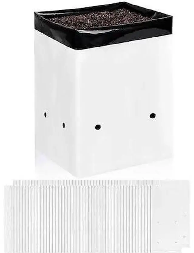 Main image of IPOWER GLGROWBAGFILM2X50X2 100-Pack 2 Gallon Grow Bags Black and White Panda