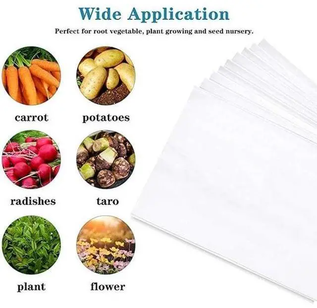 Alt view image 6 of 6 - IPOWER GLGROWBAGFILM2X50X2 100-Pack 2 Gallon Grow Bags Black and White Panda