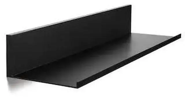 Alt view image 10 of 13 - Hangman L-18-B 18-Inch No-Stud Floating Shelf (Black Powder Coat)