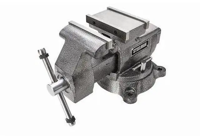 Main image of STEELMAN 60888 5-1/2in REVERSIBLE BENCH VISE WITH 360 Degree SWIVEL BASE