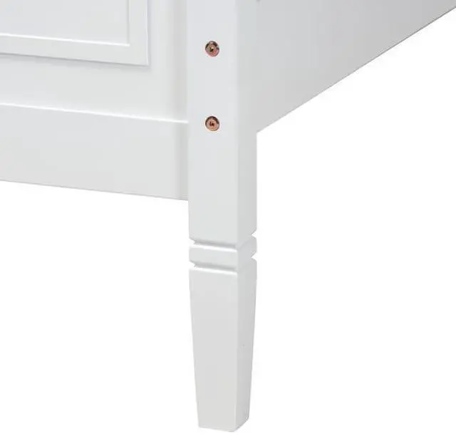 Alt view image 6 of 7 - BAXTON STUDIO 224-12538-ZORO Mariana Classic and Traditional White Finished