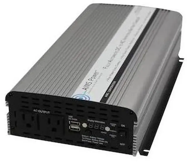Alt view image 2 of 11 - AIMS Power (PWRIC1500W) 1500W Inverter with 10 Amp Charger