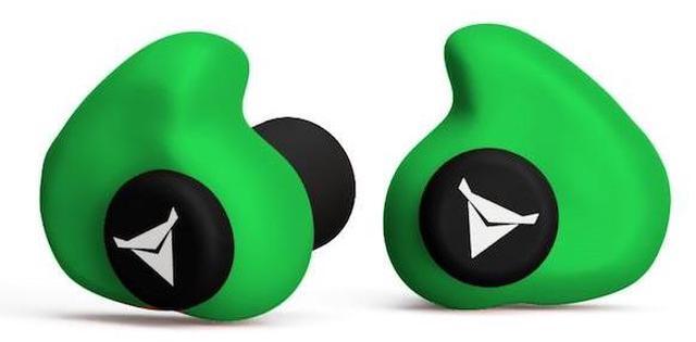 Alt view image 3 of 3 - DECIBULLZ PLG1-GRN Custom Molded Earplugs Hi Vis Green, 31 NRR, Simple DIY