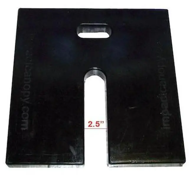 Main image of IMPACT CANOPY 060100202 Rubber Weight 18 FT x 18 FT, Black