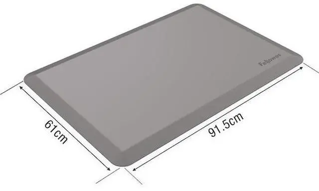 Alt view image 7 of 20 - Fellowes Anti-Fatigue Wellness Mat  Rectangular; Beveled Edges  36" x 24"  Black 8707002