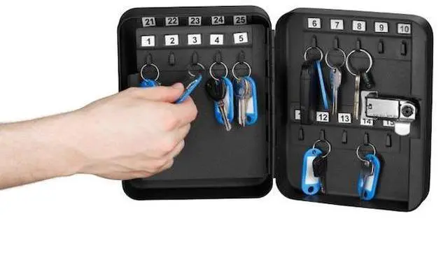 Alt view image 2 of 4 - ADIROFFICE ADI682-30-BLK-2pk 30-Key Steel Secure Key Cabinet with Combination