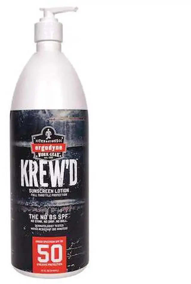 Main image of ERGODYNE 6355-4PK SPF 50 Sunscreen Lotion, 32 oz., PK4