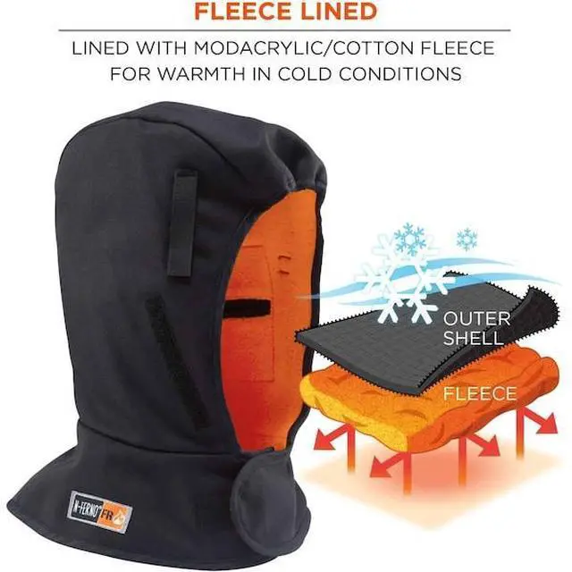 Alt view image 8 of 12 - 6882 Shoulder Black 2-Layer FR Winter Liner