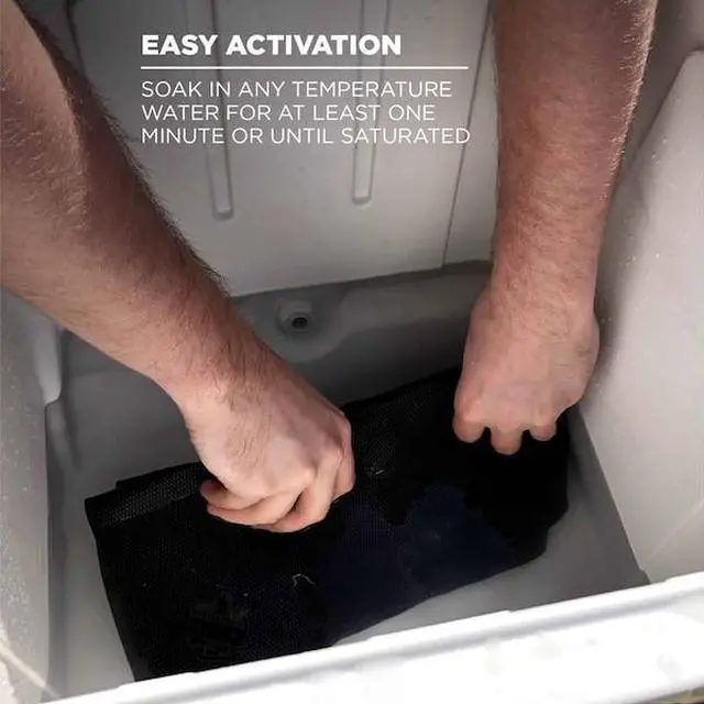 Alt view image 8 of 13 - Ergodyne Evaporative Cooling Towel Gray 12438