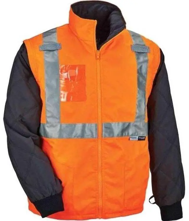 Alt view image 3 of 3 - GloWear 8388 Type R Class 3/2 Thermal Jacket Kit Orange 5XL (25559)