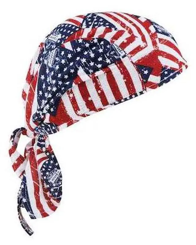 Alt view image 2 of 17 - Ergodyne Chill-Its Stars & Stripes Dew Rag 12477