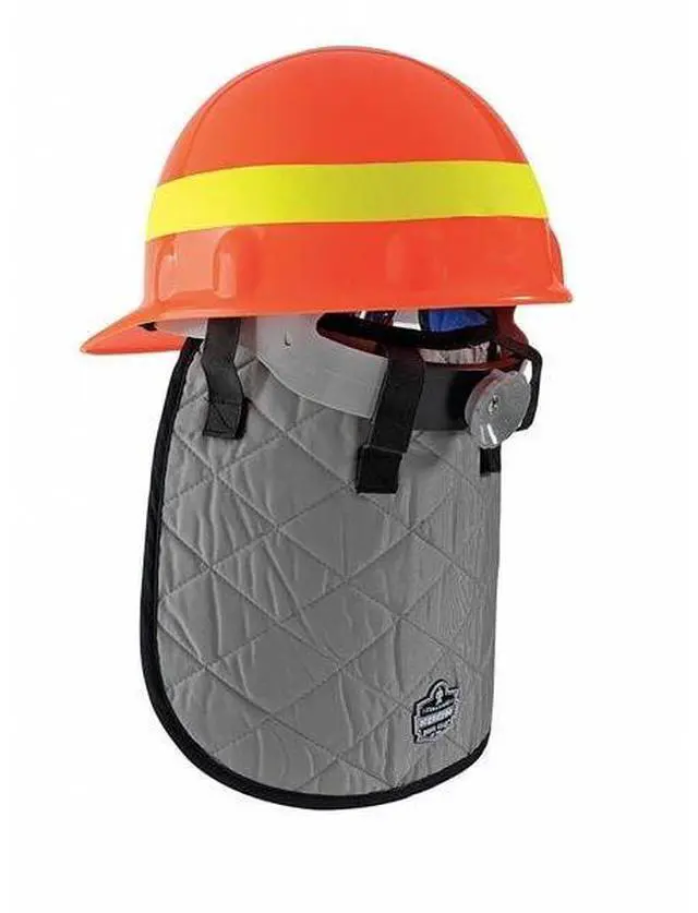 Alt view image 11 of 11 - Cooling Hard Hat Liner, Evaporative Cooling, Acrylic Polymers, Blue