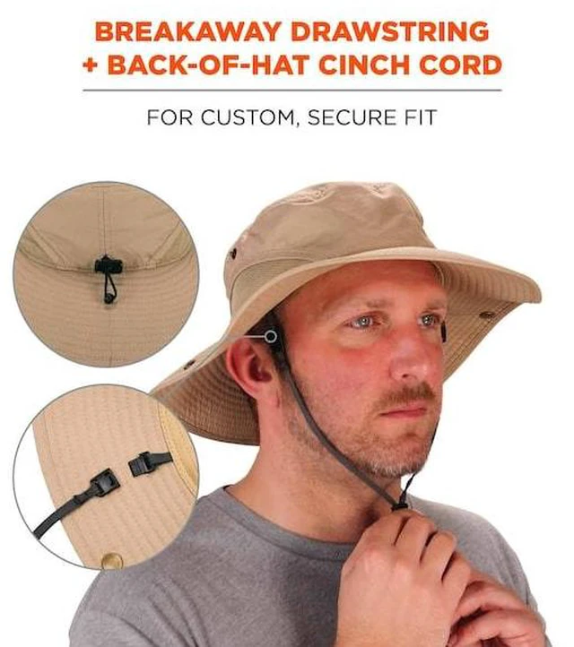 Alt view image 6 of 7 - ERGODYNE 8936 Ranger Hat,L/XL