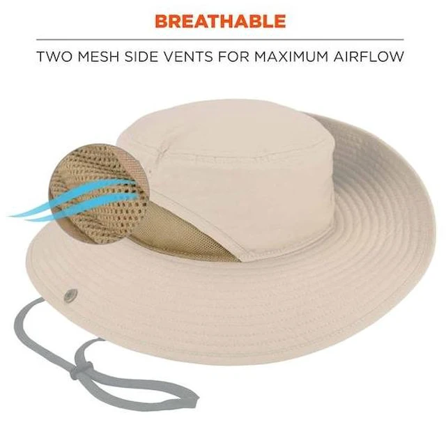 Alt view image 3 of 7 - ERGODYNE 8936 Ranger Hat,L/XL