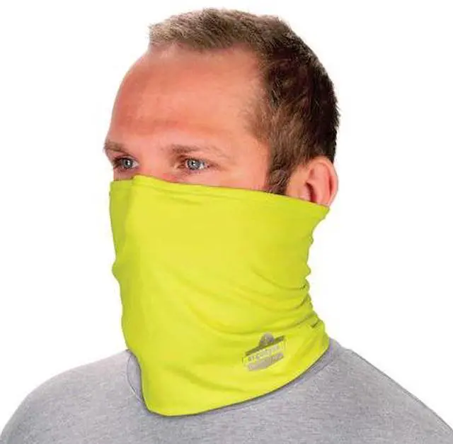 Alt view image 2 of 8 - Ergodyne Chill-Its High Visibility Sweatband Lime Large/Extra-Large (42145)