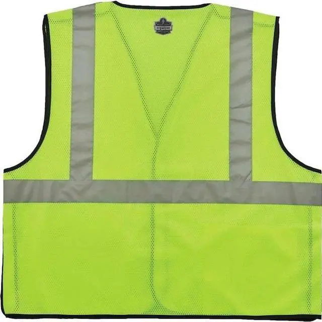 Alt view image 2 of 3 - ERGODYNE 8216BA Lime Safety Vest ID Badge Holder,S/M