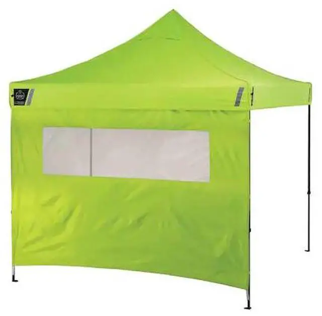 Alt view image 4 of 4 - Ergodyne SHAX 6092 Pop-Up Tent Sidewall with Mesh Window Lime (12989)