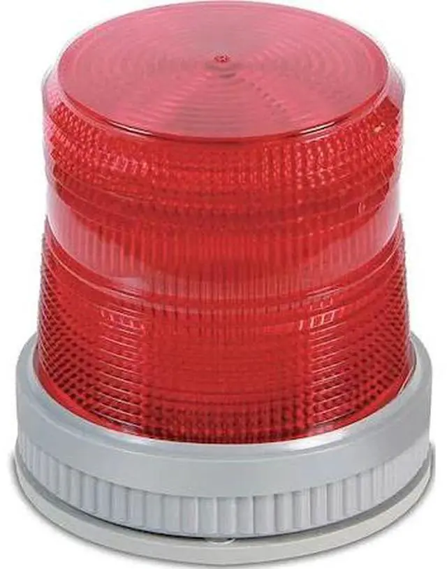 Main image of EDWARDS SIGNALING 105XBRMR120A Warning Light,LED,120VAC,Red,65 FPM