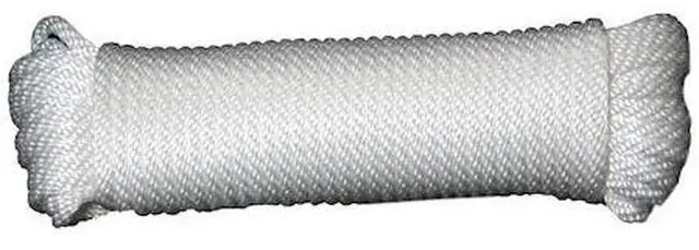 Main image of T.W. EVANS CORDAGE CO. 44-125 3/8. x 50 ft. Solid Braid Nylon Rope Hank