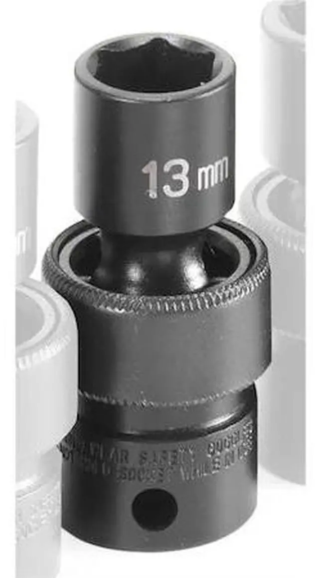 Main image of GREY PNEUMATIC 1013UM 3/8" Drive, 13mm Size, Metric Socket, 6 Points,