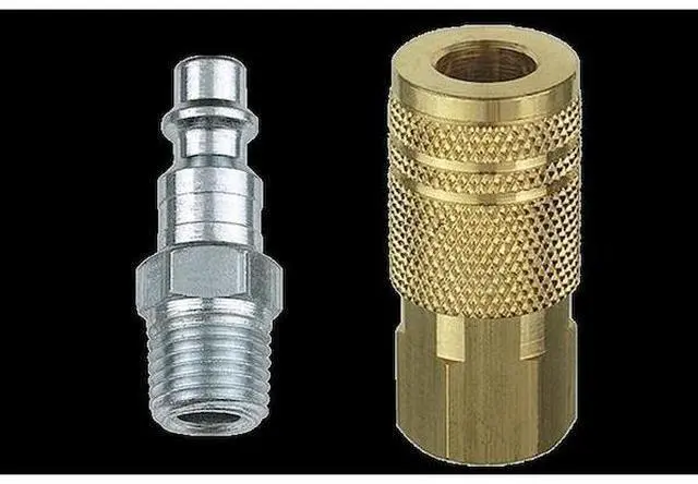 Alt view image 2 of 2 - AMFLO 13-201 Hose Coupling Set, 1/4 in Hose Fitting Size, 1/4 in Coupling SIze,