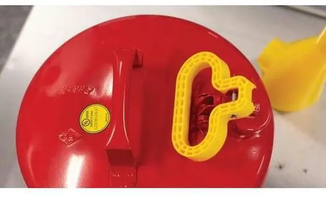 Alt view image 4 of 4 - EAGLE UI50FS 5 gal. Red Galvanized steel Type I Safety Can for Flammables