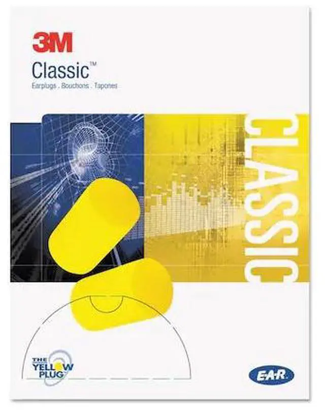 Alt view image 4 of 18 - Ear Classic Small Earplugs In Pillow Paks, Pvc Foam, Yellow, 200 Pairs