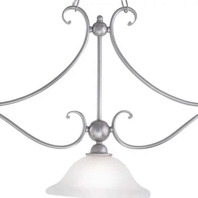 Alt view image 8 of 12 - Vaxcel Monrovia Kitchen Island in Brushed Nickel - PD35413BN