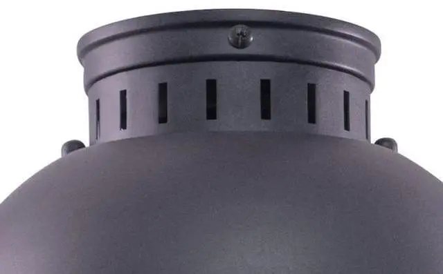 Alt view image 4 of 7 - VAXCEL T0264 Harwich Gray Coastal Barn Dome Outdoor Flush Mount Ceiling Light