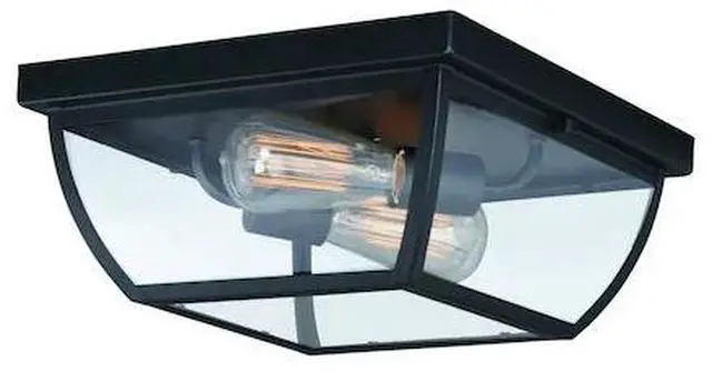 Main image of Vaxcel T0212 granville Outdoor Flush Mount, 13", Oil Burnished Bronze Finish