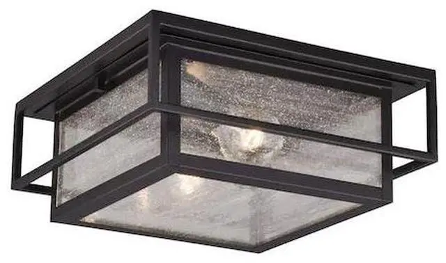 Main image of VAXCEL T0470 Hyde Park 12-in. Outdoor Flush Mount