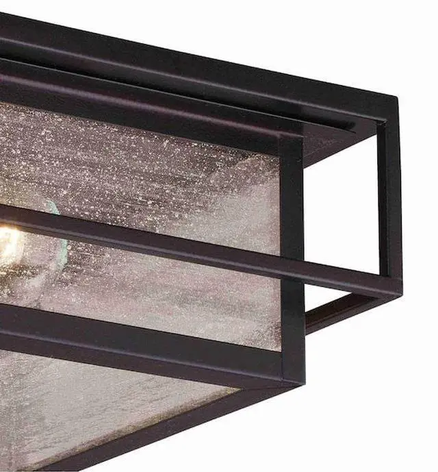 Alt view image 5 of 7 - VAXCEL T0470 Hyde Park 12-in. Outdoor Flush Mount